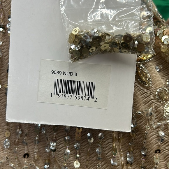MAC DUGGAL 9089 NWT Cap Sleeve Sweetheart Neckline Beaded Sequin Column Gown - Picture 11 of 11
